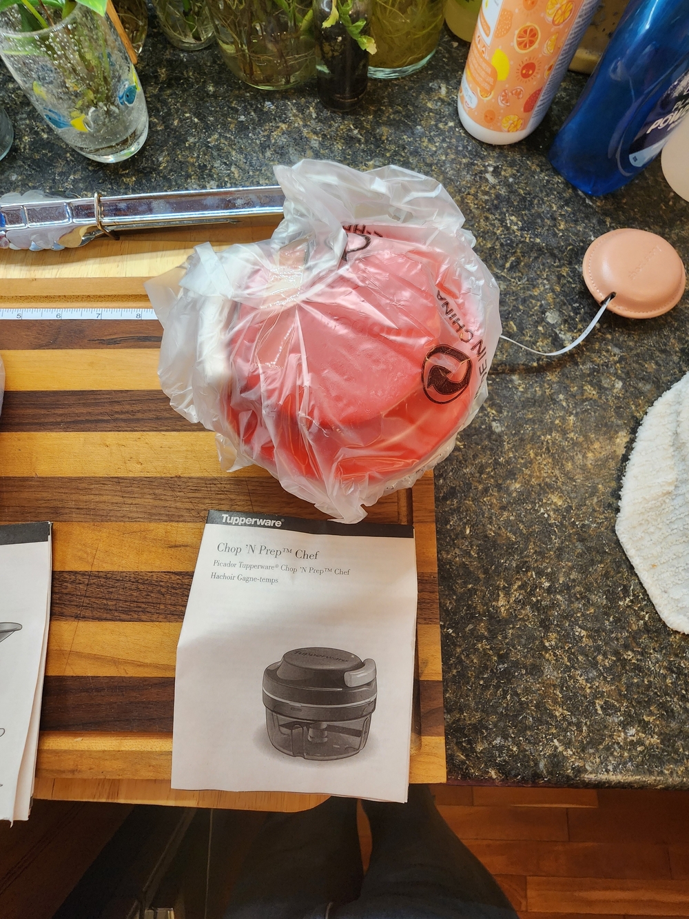 Tupperware Red Chop 'N Prep Chef - Compact Food Chopper